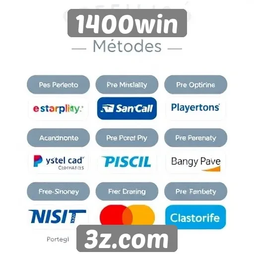 Métodos de pagamento disponíveis no 1400win