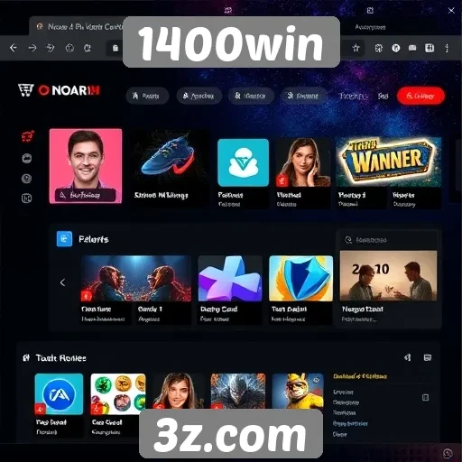 Interface do usuário e experiência de navegação no 1400win